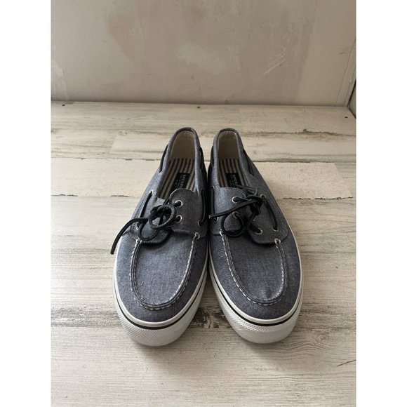Sperry Top-Sider blue and white lace up deck shoes - Picture 1 of 7